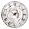 Designart White Ranunculus Close Up Large Cottage Wall Clock